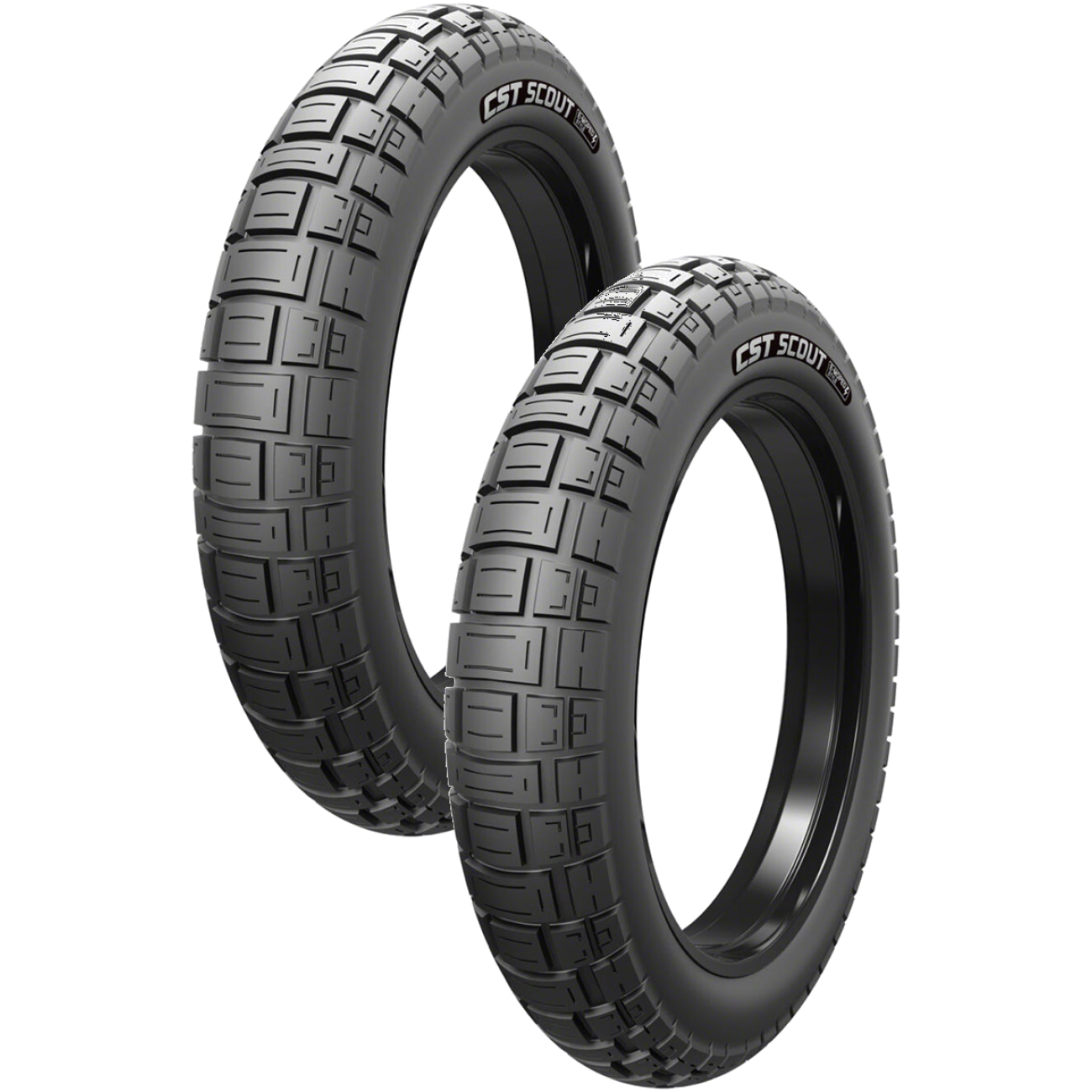 Pack of 2 CST Scout Tire - 20 x 4, Clincher, Wire, Black, Ebike | eBay